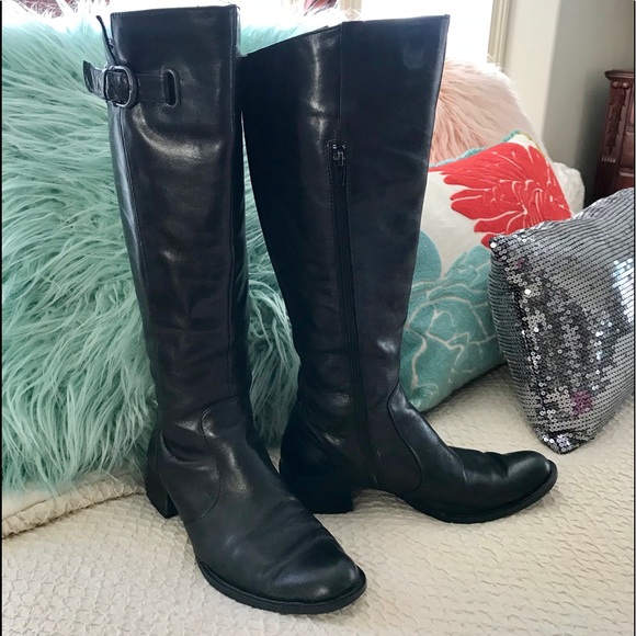 born tall leather boots